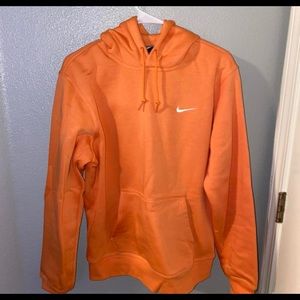 Nike orange mens pullover hoodie